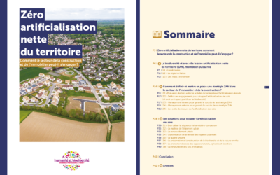 Zéro artificialisation nette du territoire, comment le secteur de la construction et de l’immobilier peut-il s’engager ?